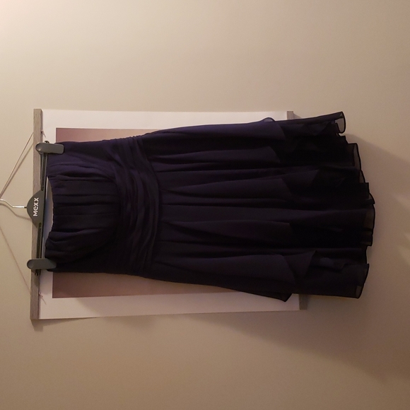 Navy strapless dress - Picture 2 of 4